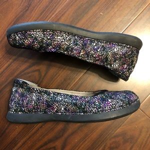 Comfortable Alegria leather Slip-On Shoes Size:7.5